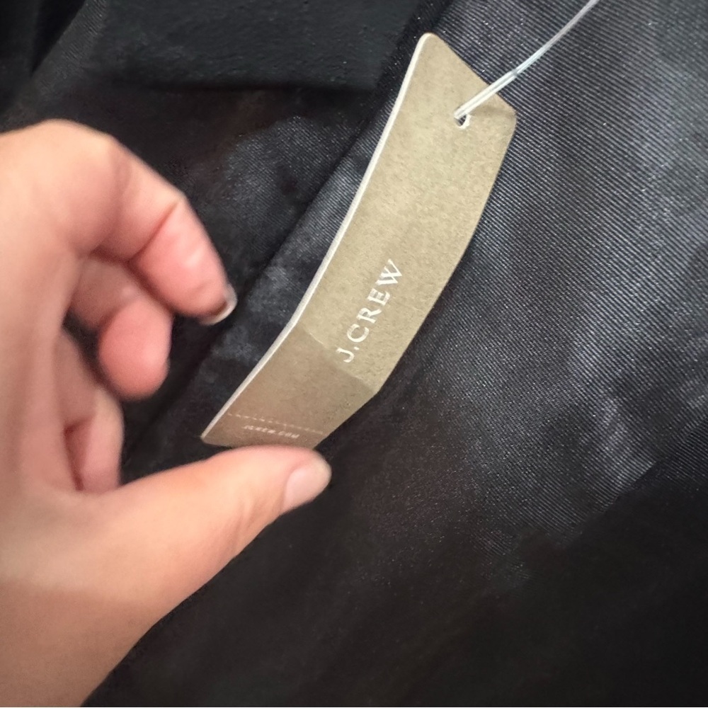 NWT J. Crew ruffle hem/ flounce open back sheath dress ❤️ - Picture 9 of 9